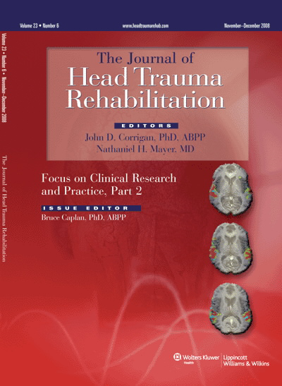 Journal of Head Trauma Rehabilitation