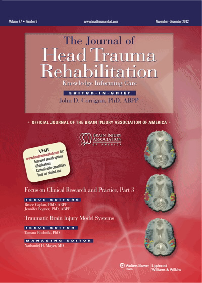 Journal of Head Trauma Rehabilitation