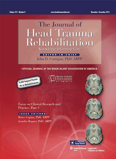 Journal of Head Trauma Rehabilitation