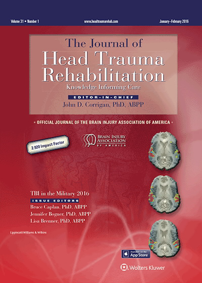 Journal of Head Trauma Rehabilitation