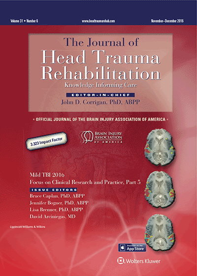 Journal of Head Trauma Rehabilitation
