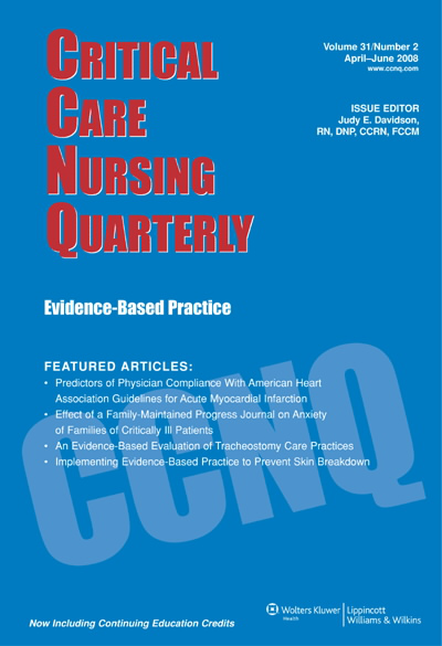 Critical Care Nursing Quarterly  