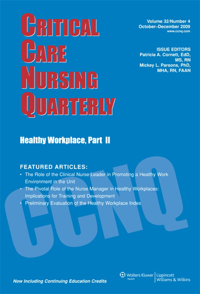 Critical Care Nursing Quarterly  