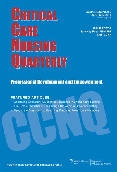 Critical Care Nursing Quarterly  