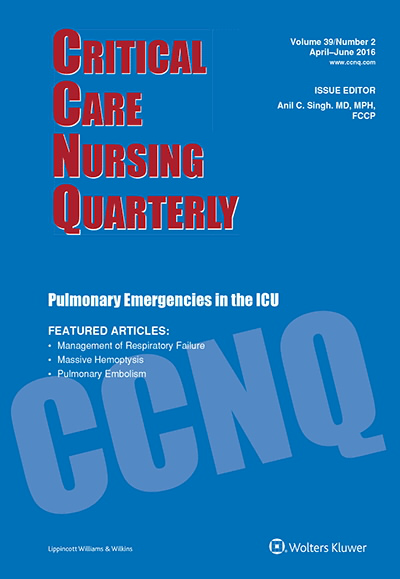 Critical Care Nursing Quarterly  