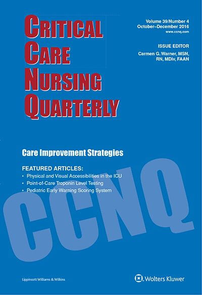 Critical Care Nursing Quarterly  