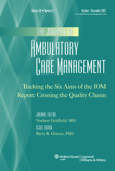 Journal of Ambulatory Care Management