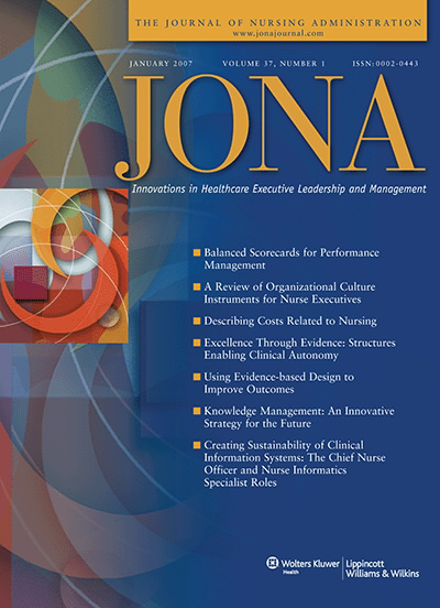 JONA: Journal of Nursing Administration
