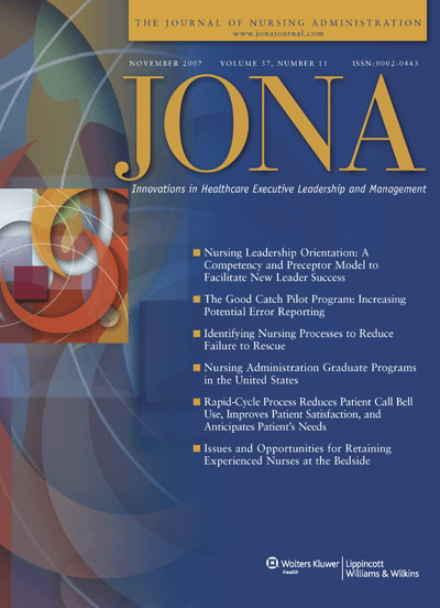 JONA: Journal of Nursing Administration