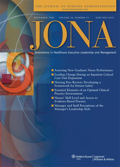 JONA: Journal of Nursing Administration