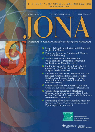 JONA: Journal of Nursing Administration