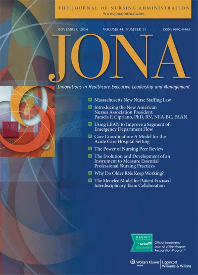 JONA: Journal of Nursing Administration