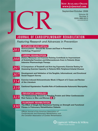 Journal of Cardiopulmonary Rehabilitation & Prevention