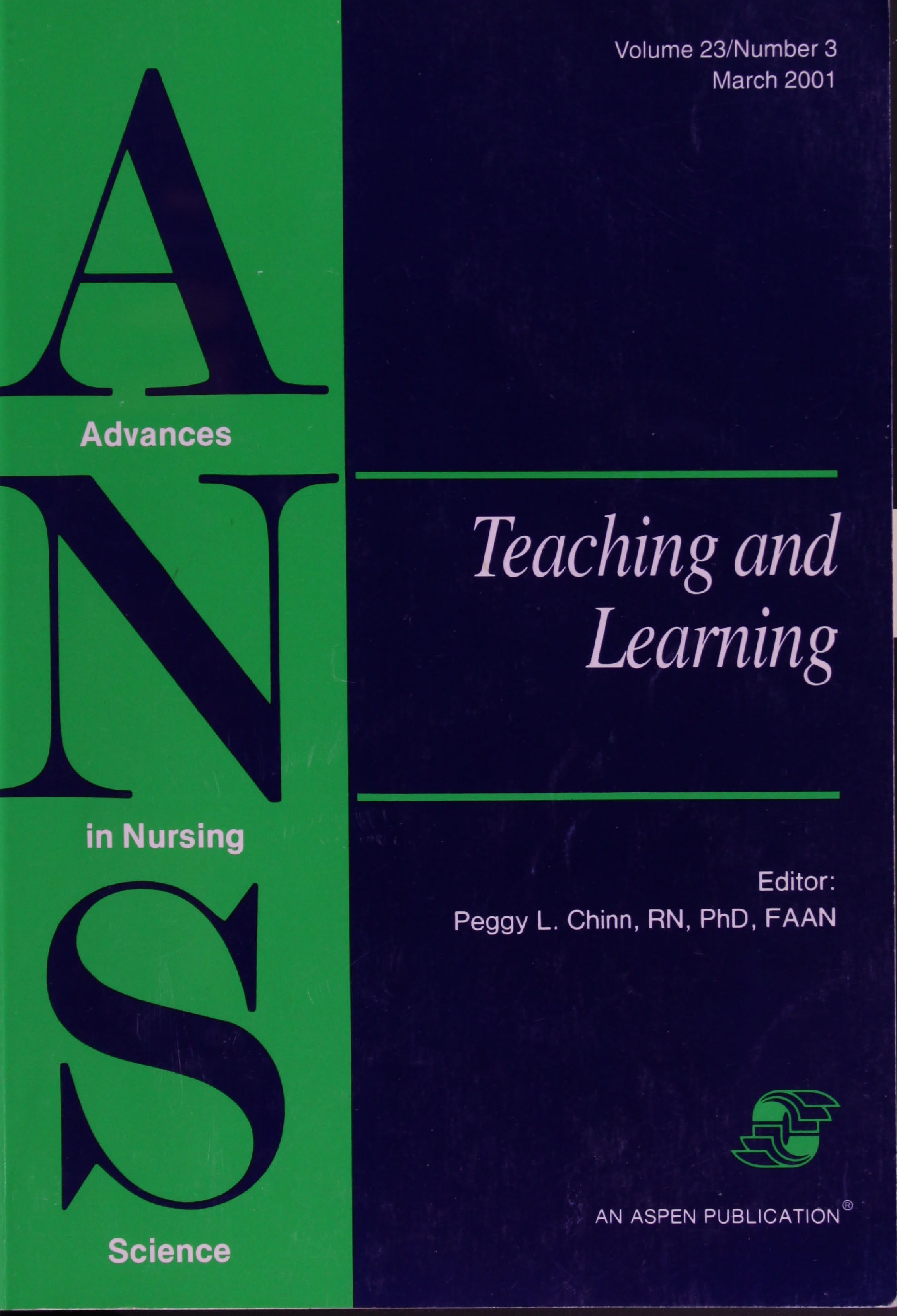 Advances in Nursing Science