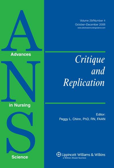 Advances in Nursing Science