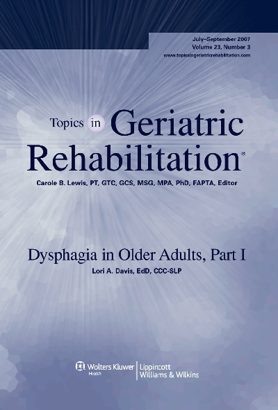 Topics in Geriatric Rehabilitation