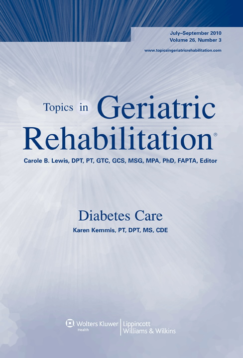 Topics in Geriatric Rehabilitation