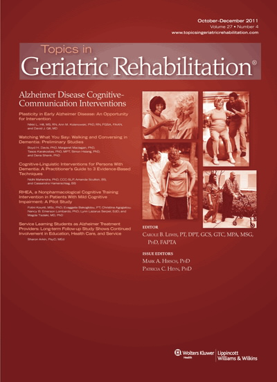Topics in Geriatric Rehabilitation