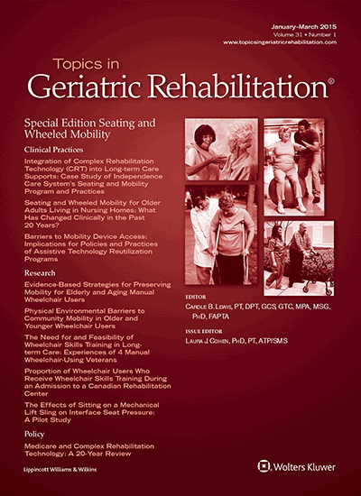 Topics in Geriatric Rehabilitation
