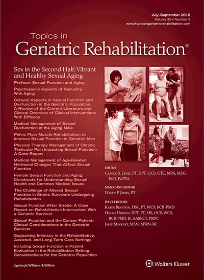 Topics in Geriatric Rehabilitation
