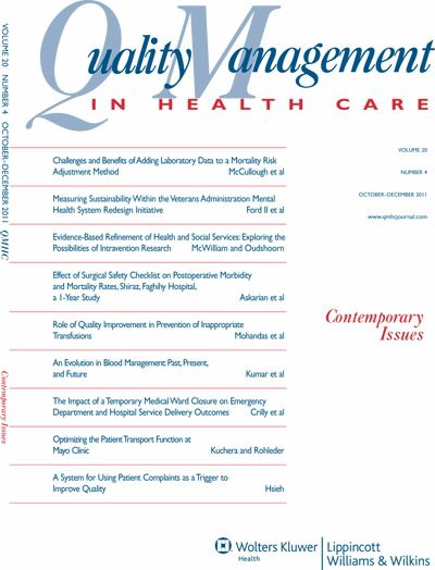 Quality Management in Health Care