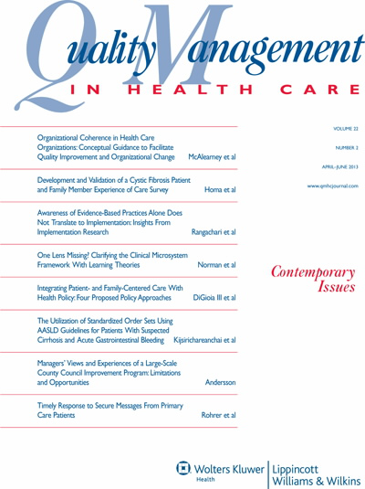 Quality Management in Health Care