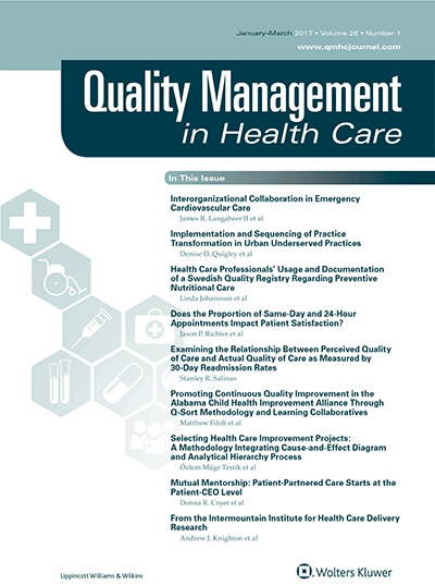 Quality Management in Health Care