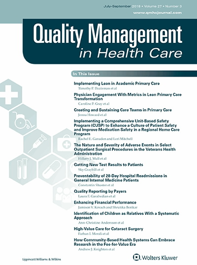 Quality Management in Health Care