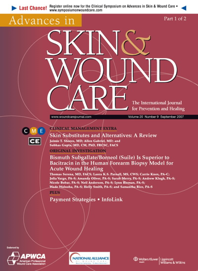 Advances in Skin & Wound Care: The Journal for Prevention and Healing