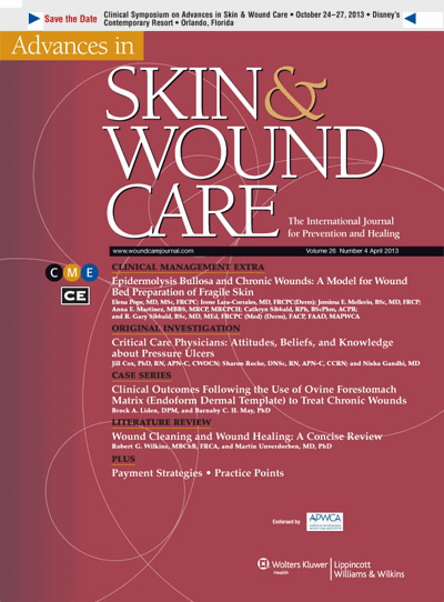 Advances in Skin & Wound Care: The Journal for Prevention and Healing