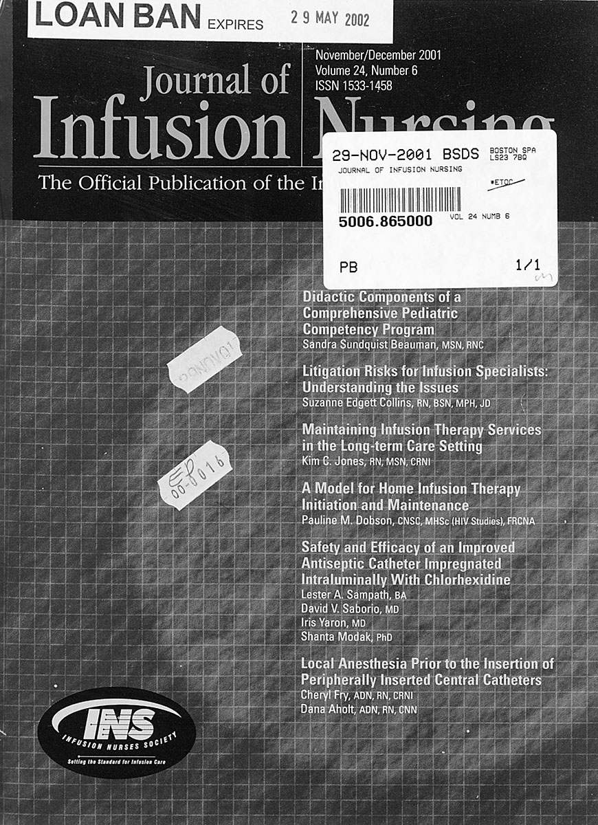 Journal of Infusion Nursing 