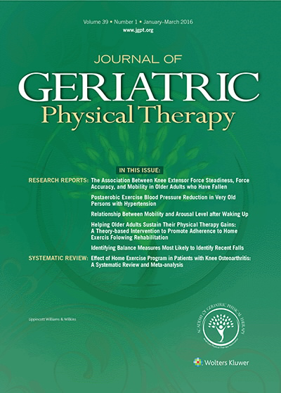 Journal of Geriatric Physical Therapy