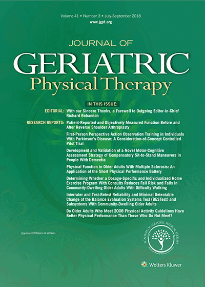 Journal of Geriatric Physical Therapy