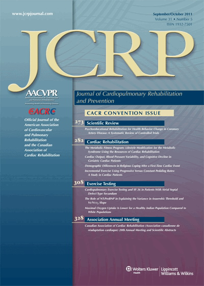Journal of Cardiopulmonary Rehabilitation & Prevention