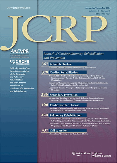 Journal of Cardiopulmonary Rehabilitation & Prevention
