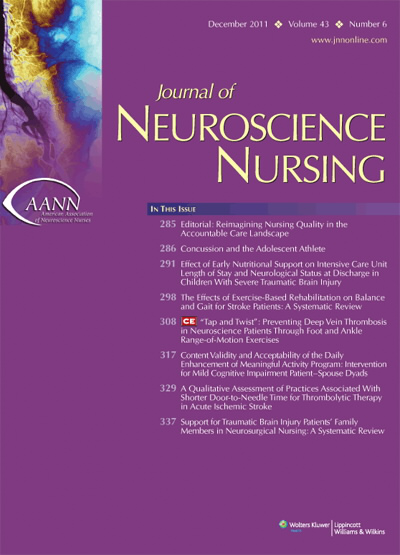 Journal of Neuroscience Nursing