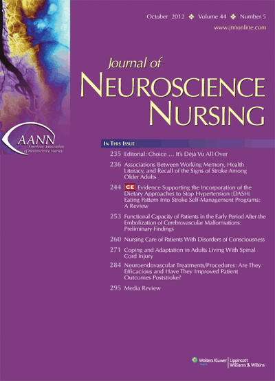Journal of Neuroscience Nursing