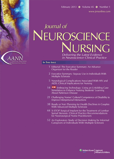 Journal of Neuroscience Nursing