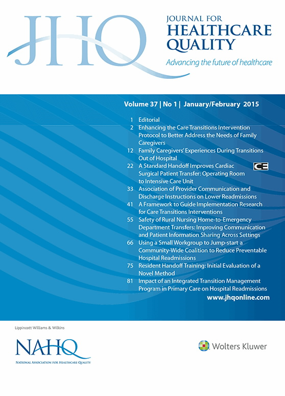 Journal For Healthcare Quality