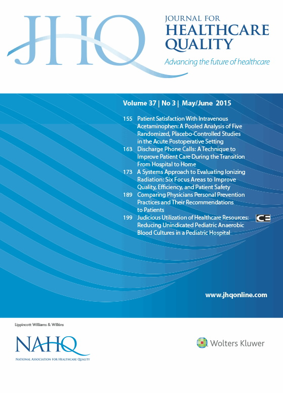 Journal For Healthcare Quality