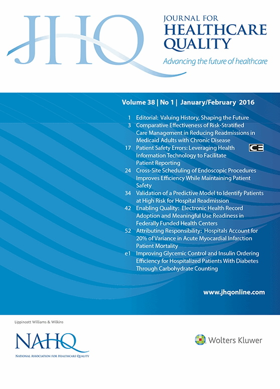Journal For Healthcare Quality
