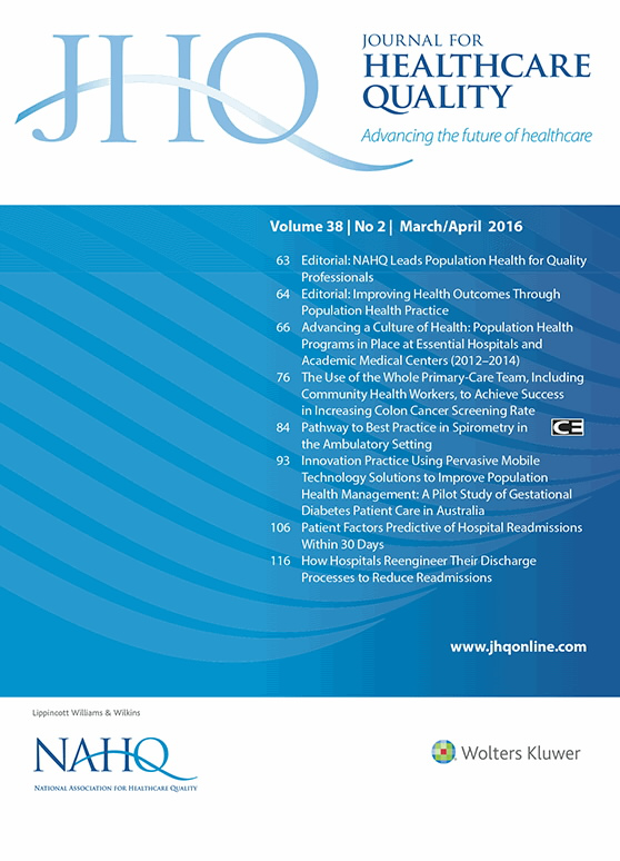 Journal For Healthcare Quality