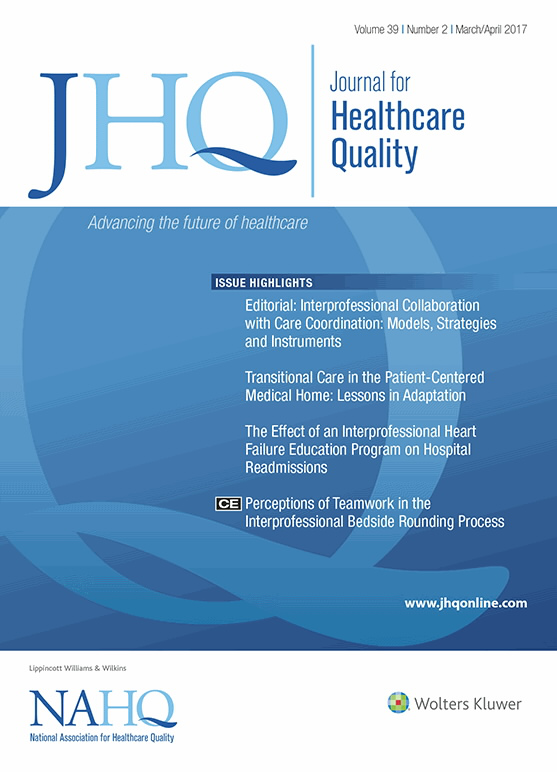 Journal For Healthcare Quality