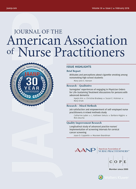 Journal of the American Association of Nurse Practitioners